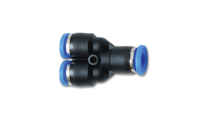 Vibrant Performance VIB2681 Air Hose Fitting Y-Union for 3/8 Inch OD Tubing, Plastic, Black
