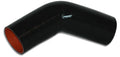 Vibrant Performance 2755 4 Ply 45 Degree Elbow with 3.55 Inch Inner Diameter and 6 Inch Legs, Silicone Black
