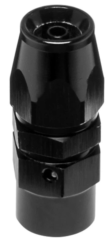 Vibrant Performance 28003 Straight 3AN PTFE Hose End Fitting Aluminum Black Anodized