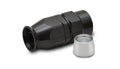 Vibrant Performance 28008 Straight Hose End Fitting for -8AN Hose, Aluminum Black Anodized