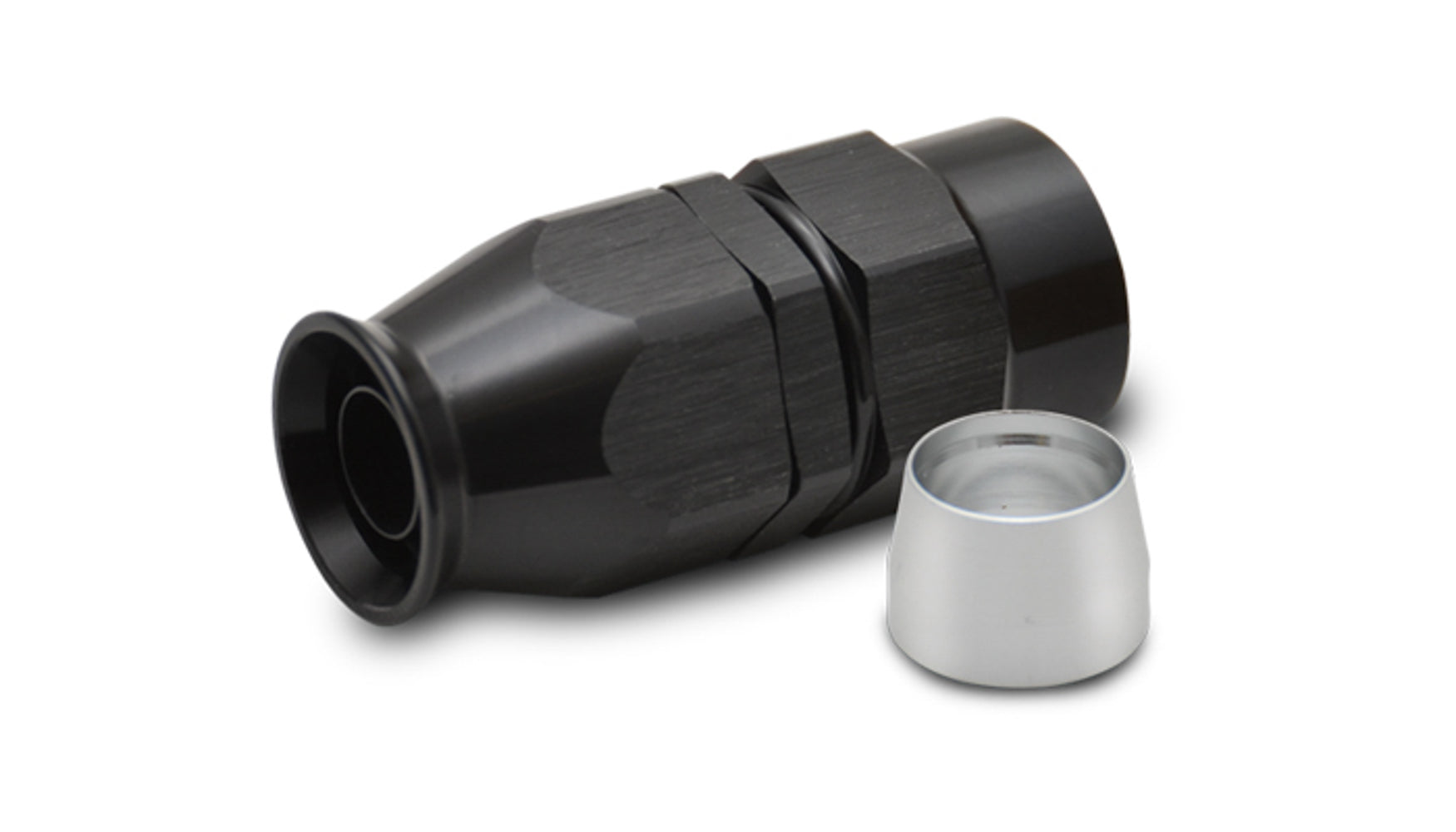 Vibrant Performance 28012 12AN Straight Hose End Fitting Aluminum Black Anodized