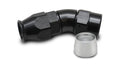 Vibrant Performance 28310 30 Degree High Flow Hose End Fitting for -10 AN PTFE Hose, Aluminum Black Anodized