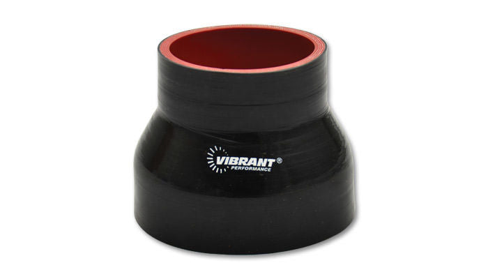Vibrant Performance 2837 Silicone Tubing Coupler, 4 Inch to 4-1/2 Inch Diameter, Straight Reducer, Black