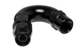 Vibrant Performance 28503 150 Degree Hose Fitting for -3AN PTFE Hose, Aluminum Black Anodized