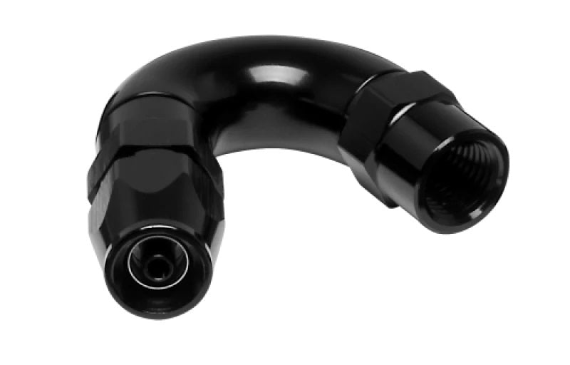 Vibrant Performance 28503 150 Degree Hose Fitting for -3AN PTFE Hose, Aluminum Black Anodized