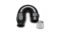 Vibrant Performance 28810 180 Degree High Flow Hose End Fitting -10 AN PTFE Hose to 10 AN Female Aluminum Black Anodized
