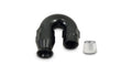 Vibrant Performance 28816 180 Degree Hose End Fitting for PTFE Lined Hose, 16 AN Aluminum Black Anodized