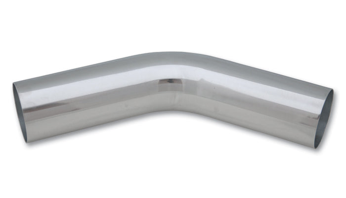 Vibrant Performance 2883 2 Inch Diameter Aluminum 45 Degree Mandrel Bend with 2.5 Inch Radius and Polished Finish