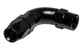 Vibrant Performance 28903 90 Degree Hose Fitting -3AN PTFE, Aluminum, Black Anodized