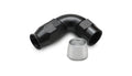 Vibrant Performance 28912 -12AN 90 Degree Hose End for PTFE Hose, Aluminum Black Anodized