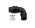 Vibrant Performance 28916 90 Degree Hose Fitting for PTFE Lined Hose, 16 AN Female Aluminum Black Anodized