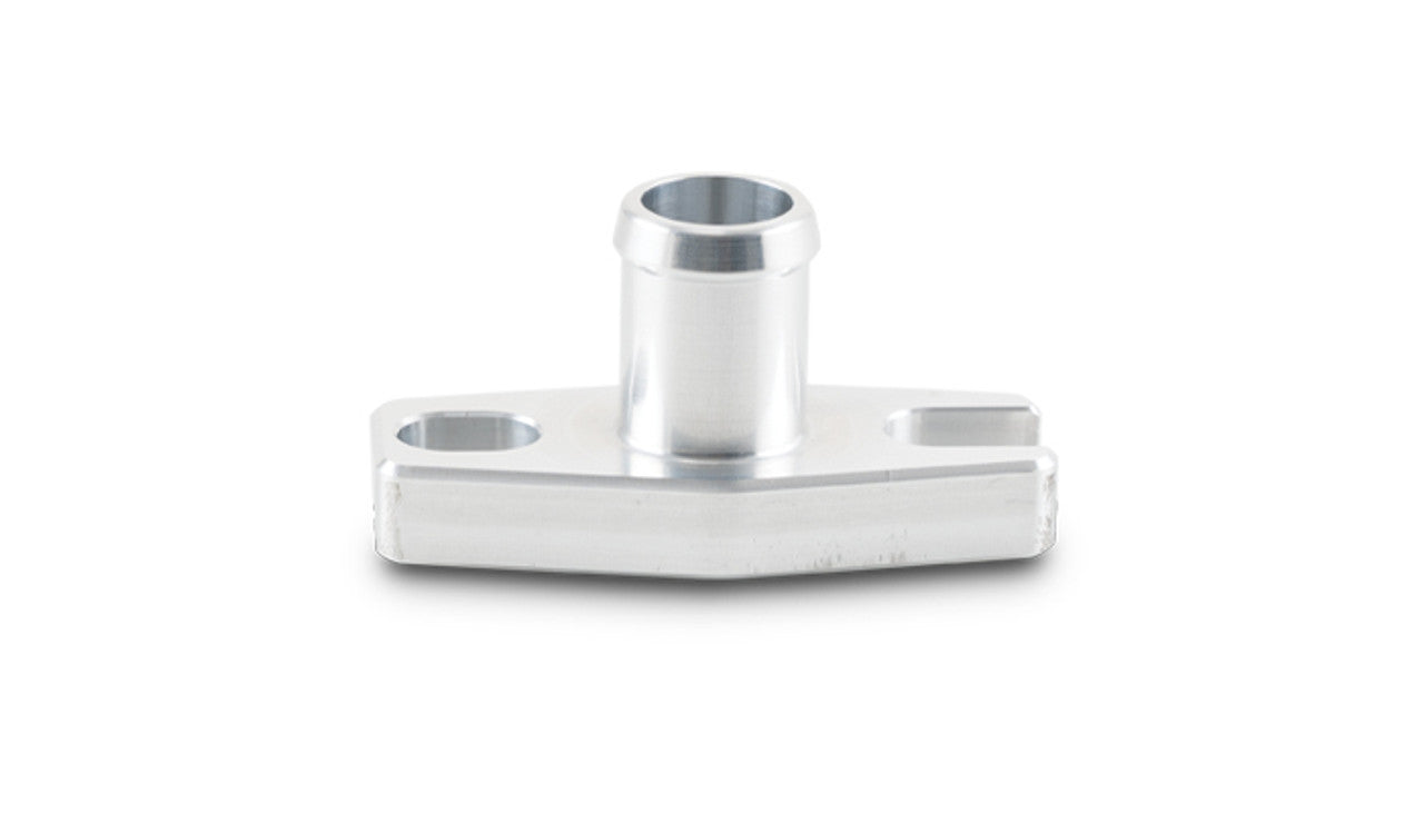 Vibrant Performance Oil Drain Flange 5/8 Inch Hose Barb Aluminum with Hardware for Turbochargers