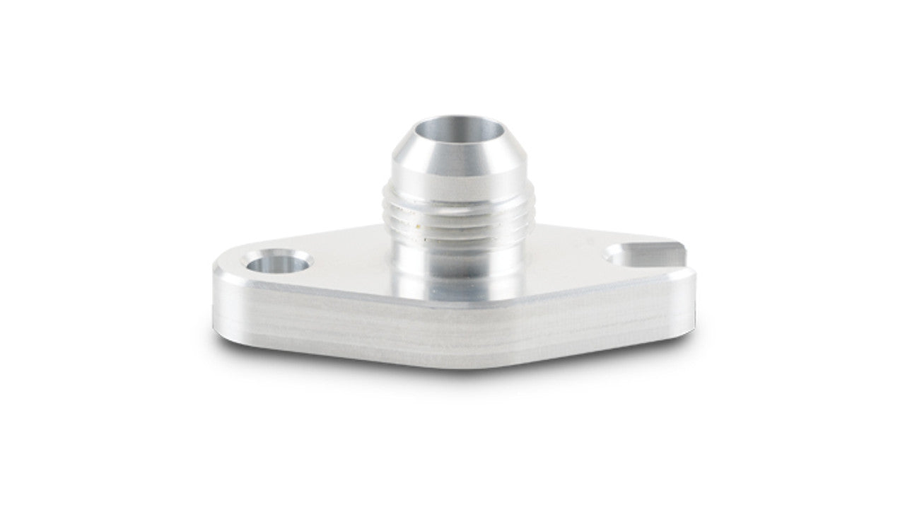 Vibrant Performance Turbo Oil Drain Flange -10AN Male Aluminum Natural Finish