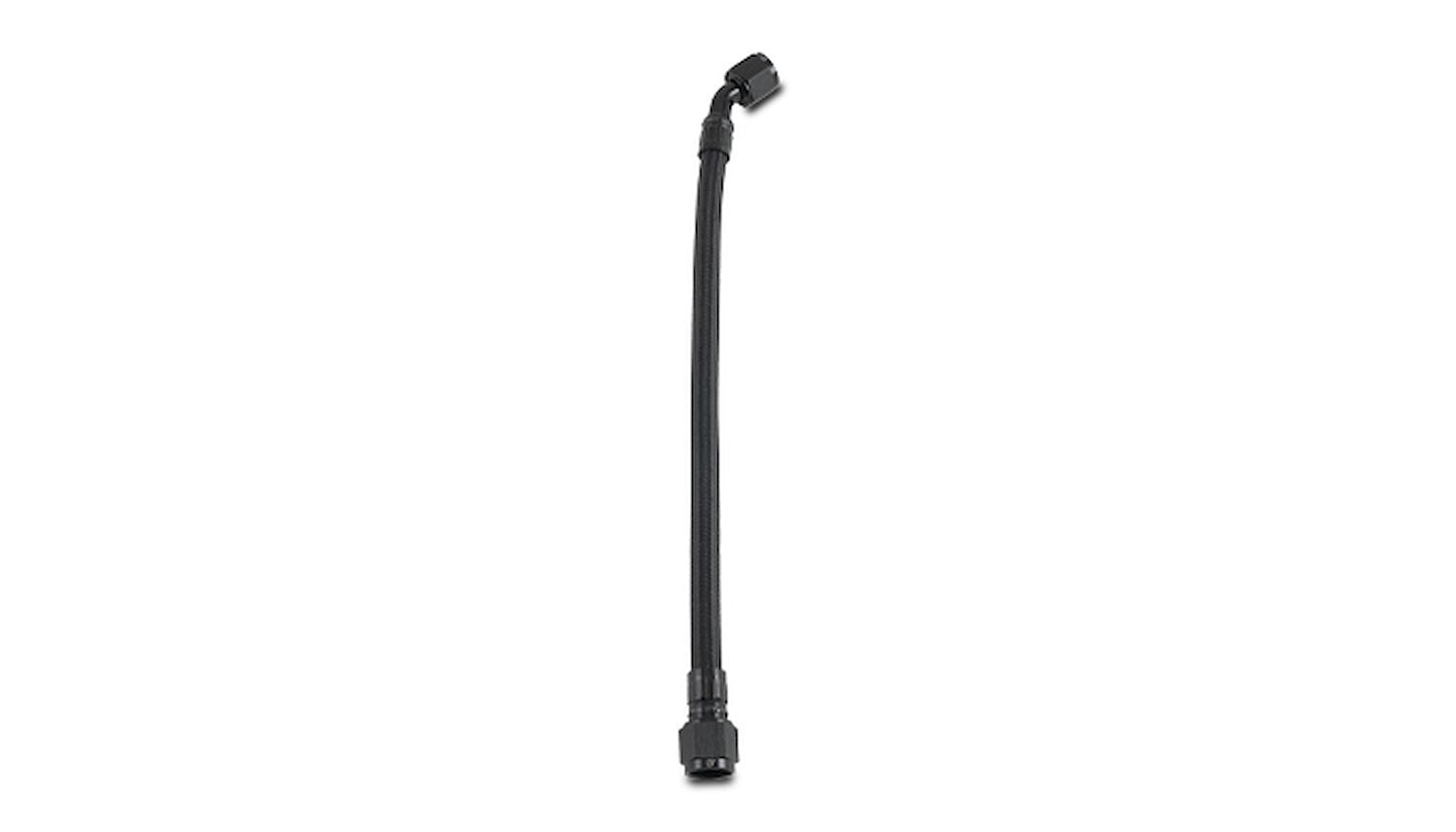 Vibrant Performance 29043 36 Inch PTFE Hose Assembly with 8 AN Female Fittings and 45 Degree Female Fitting