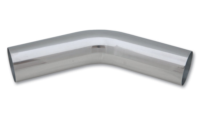 Vibrant Performance 2945 45 Degree Aluminum Tube Bend, 4.5 Inch Outer Diameter, Polished Finish, 6.75 Inch Radius