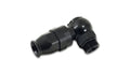 Vibrant Performance Banjo Hose End for PTFE Hose -8AN to -8 ORB, Aluminum Black Anodized