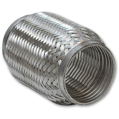 Vibrant Performance VIB61008 TurboFlex 3 Inch Weld-On Flexible Stainless Steel Exhaust Flex Pipe, 8 Inch Length