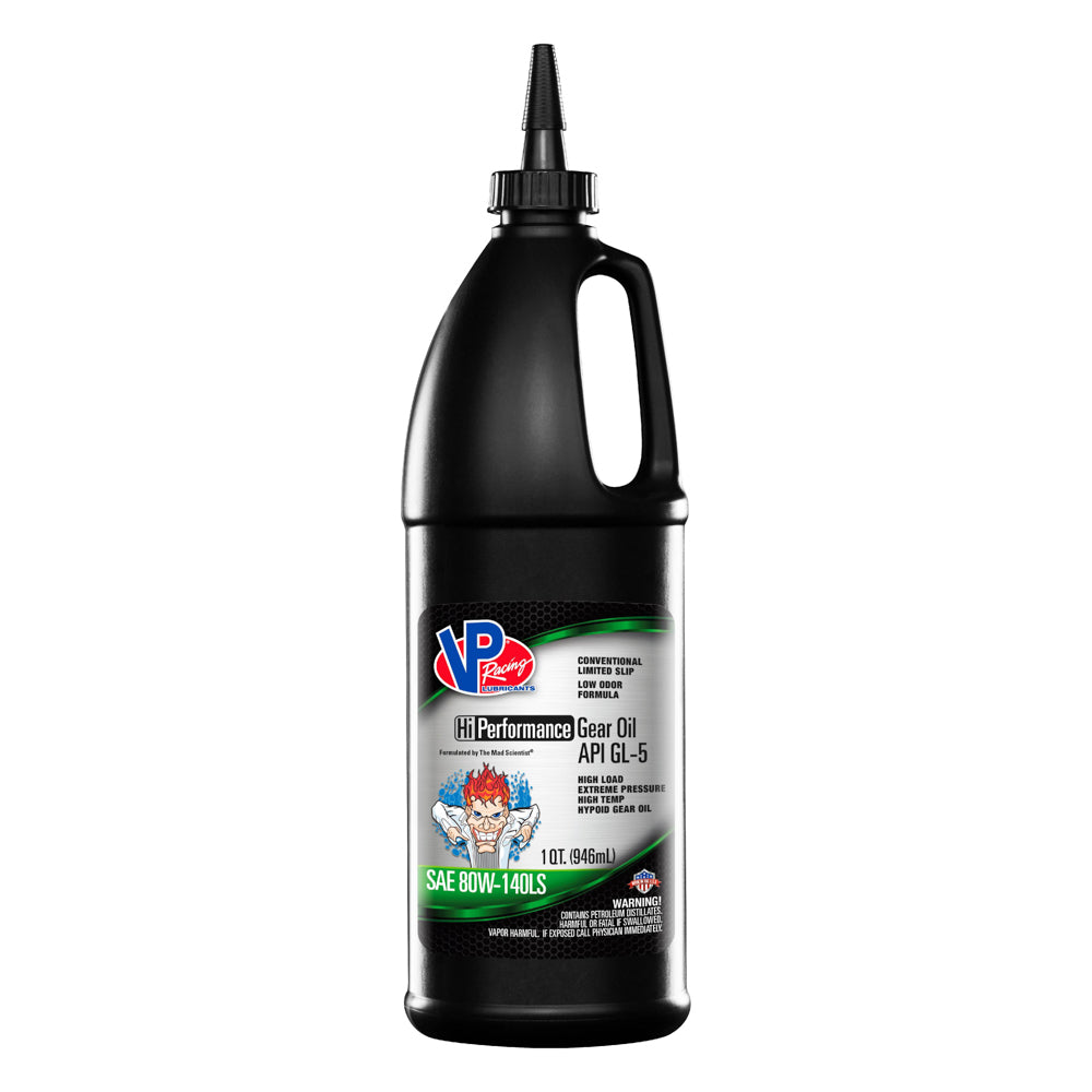 VP Racing VP GL-5 80W140 Gear Oil with Limited Slip Additive, 1 Quart Bottle