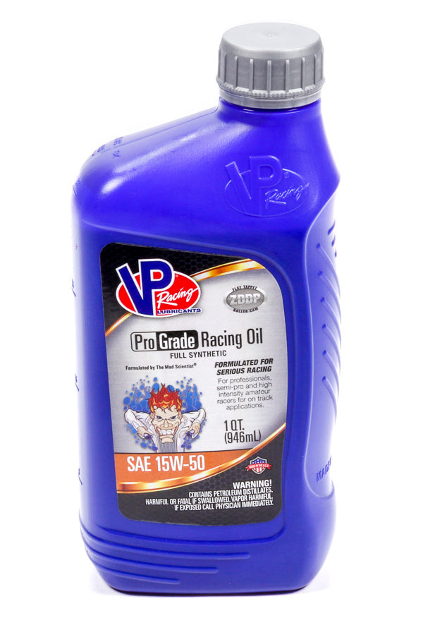VP Racing 2755 Pro Grade Racing 15W50 Synthetic Motor Oil, 1 Quart Bottle
