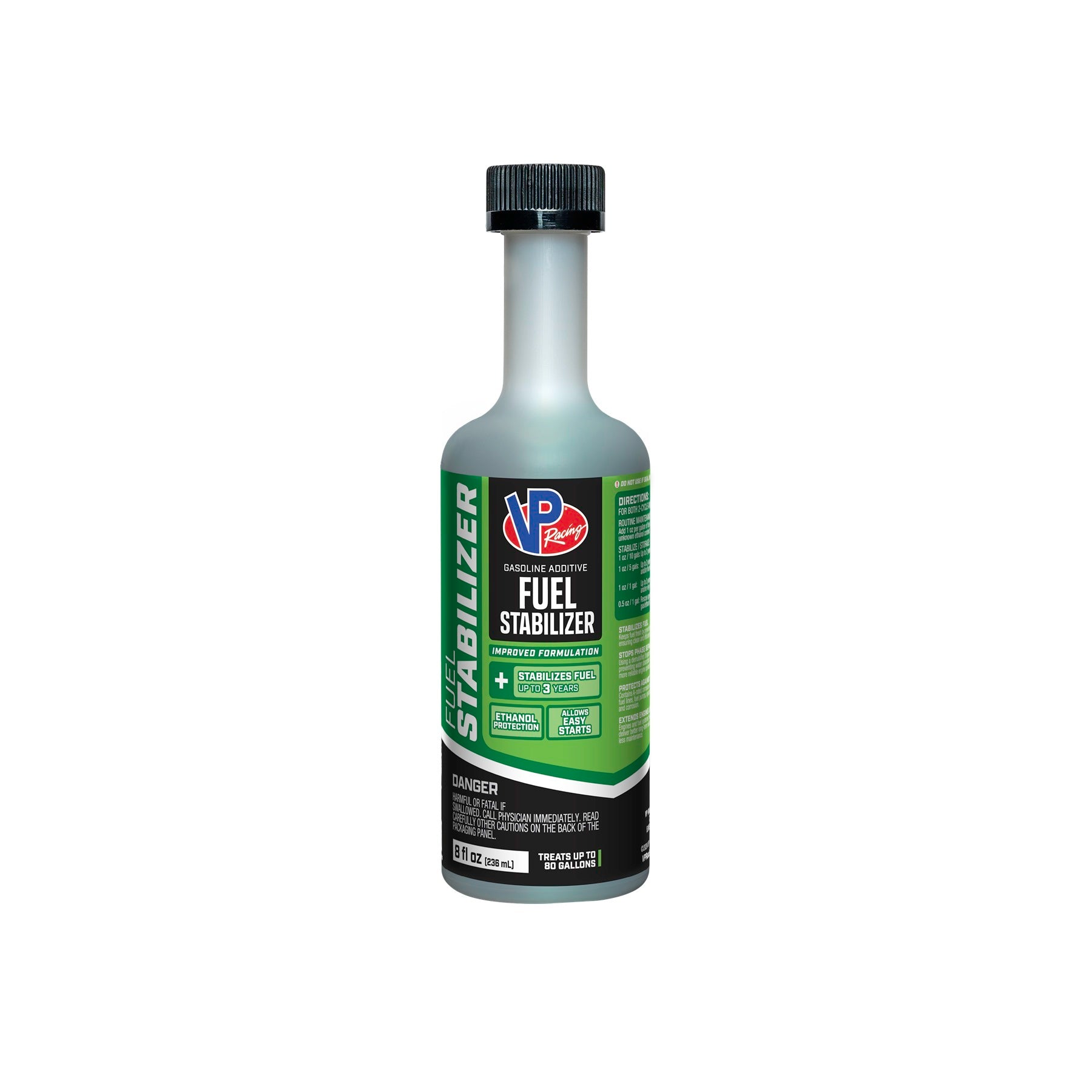 VP Racing VP2815 Fuel Stabilizer Ethanol Shield 8 oz Bottle for Gasoline