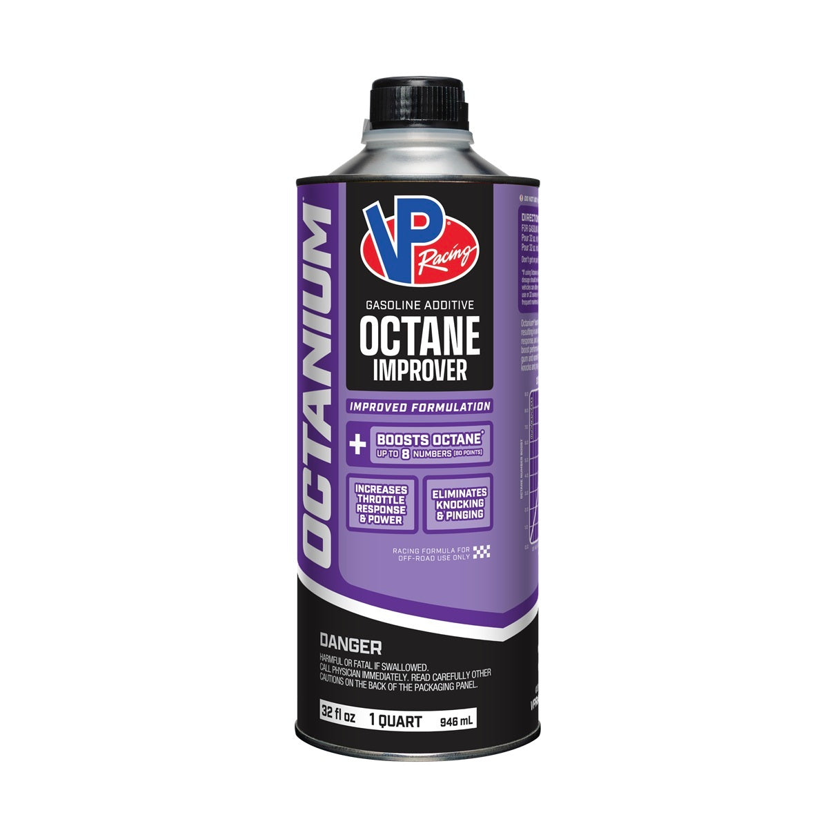 VP Racing Octanium Octane Booster 32 oz Fuel Additive and System Cleaner