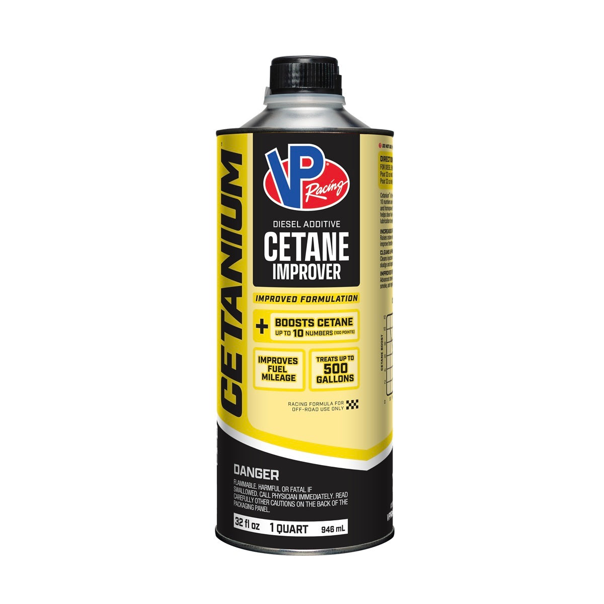 VP RACING VP2865 Cetanium Cetane Concentrate for Diesel Fuel, 32 oz Bottle