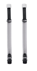 VP RACING VP3044-2 Deluxe Filler Hose with Screw-On Cap, 14 Inch Length, Clear Vinyl and Black Plastic, Pack of 2