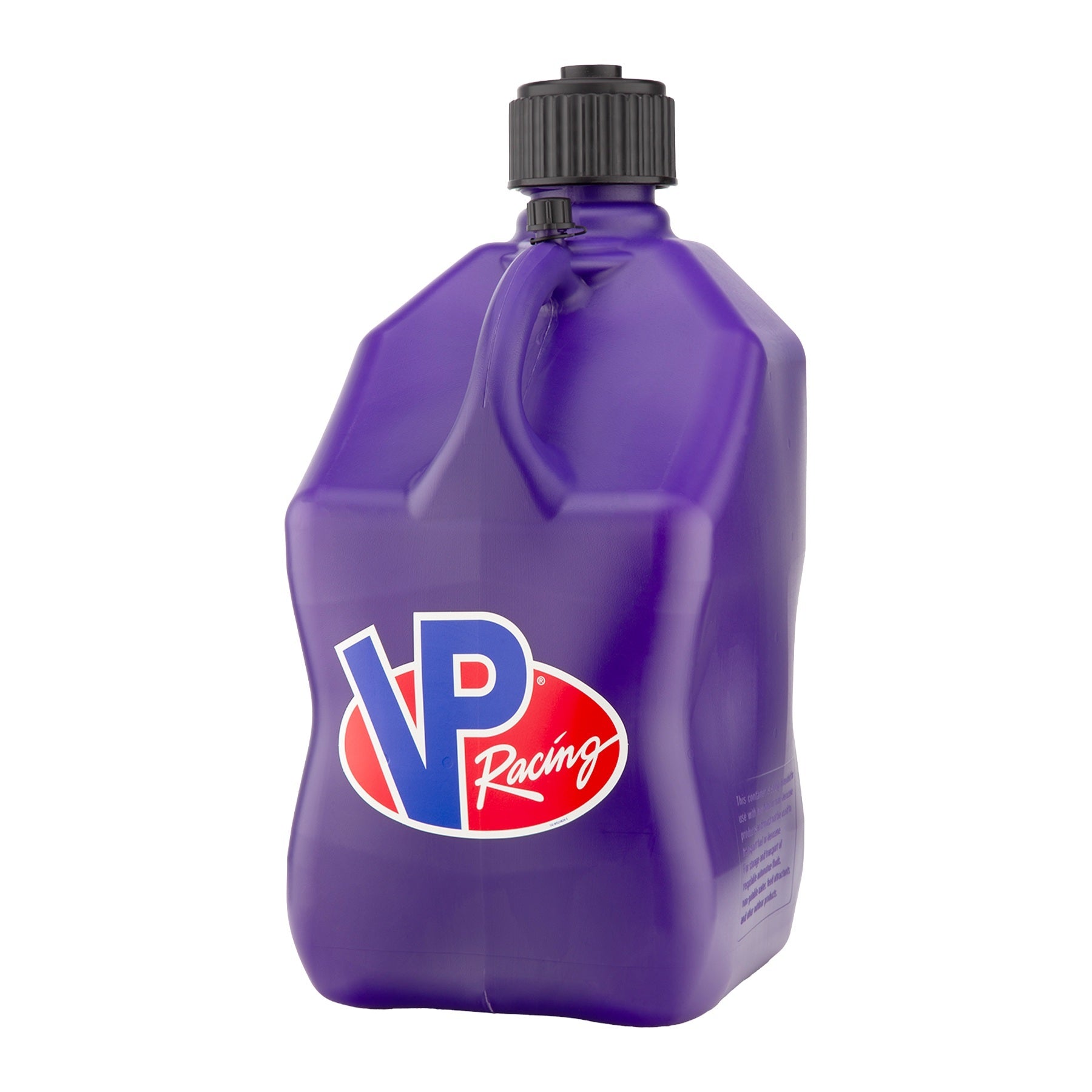 VP Racing Motorsports Jug 3612-CA 5.5 Gallon Translucent Purple Square Plastic Container