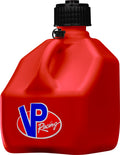 VP Racing Motorsports Jug 3 Gallon Red Square Plastic Fuel Container with O-Ring Seal Cap