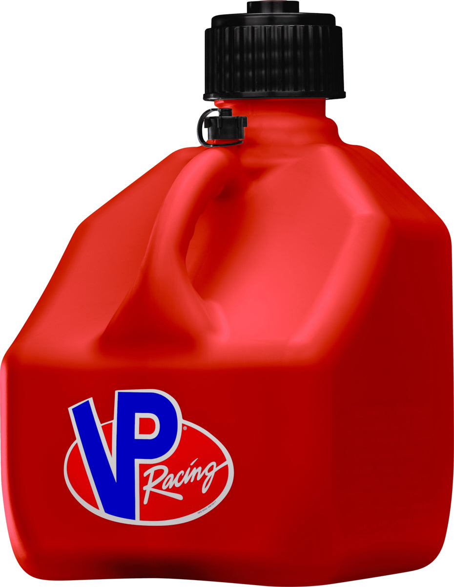 VP Racing Motorsports Jug 3 Gallon Red Square Plastic Fuel Container with O-Ring Seal Cap