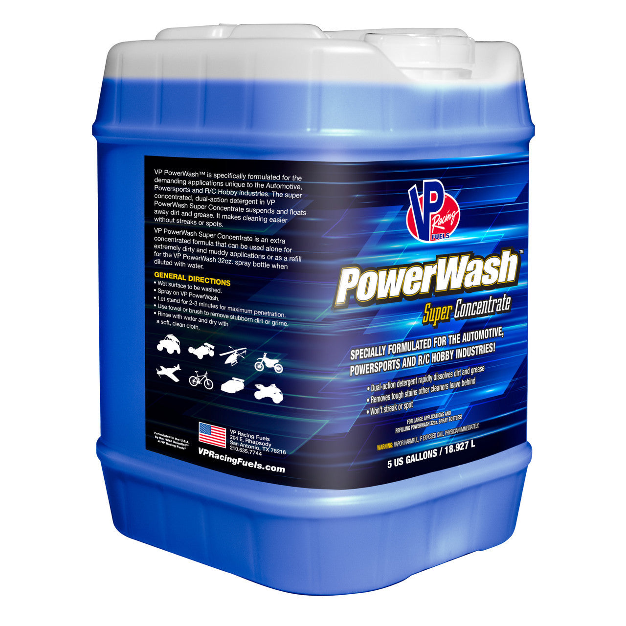 VP Racing M10012 PowerWash Concentrated Car Wash Soap 5-Gallon Bucket