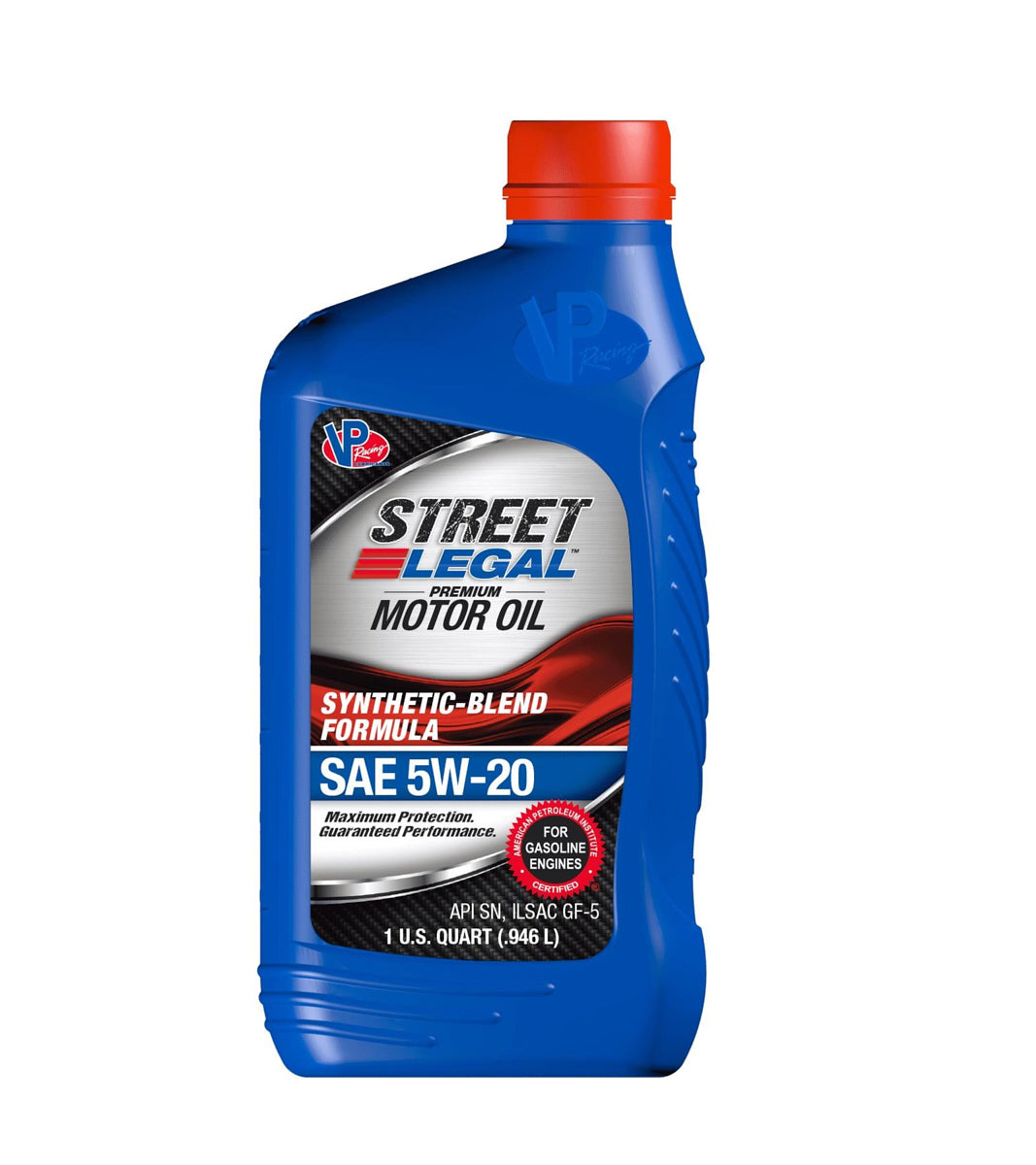VP Racing VP3752043 5W20 Semi-Synthetic Street Legal Motor Oil, 1 Quart Bottle