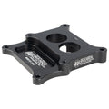WEHRS MACHINE WM10-100 Carburetor Adapter for Holley 2-Barrel to Square Bore, 1 Inch Thick, Aluminum, Black Anodized