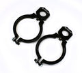 WEHRS MACHINE WM140400T1250 Nitrous Bottle Bracket for 4-Inch Bottle with 1-1/4-Inch Tube Mount, Aluminum, Black Anodized