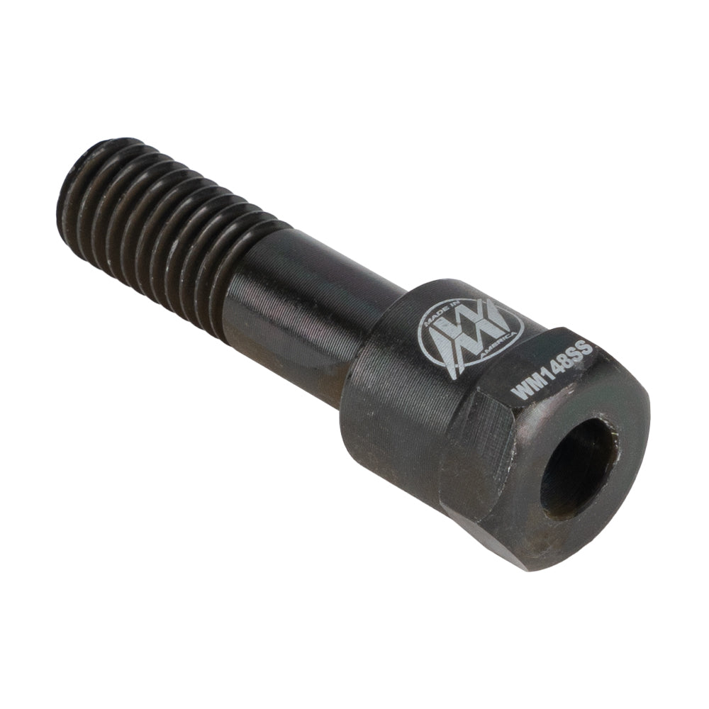 WEHRS MACHINE WM148SS Shock Mount Bolt with 1/2-13 Inch Thread and 2.125 Inch Length, Steel, Black Zinc Finish