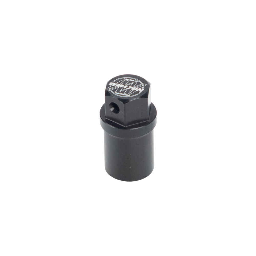 WEHRS MACHINE WM170N Nut, 3/8-16 Thread, Aluminum, Black Anodized, Quick Change Gear Cover
