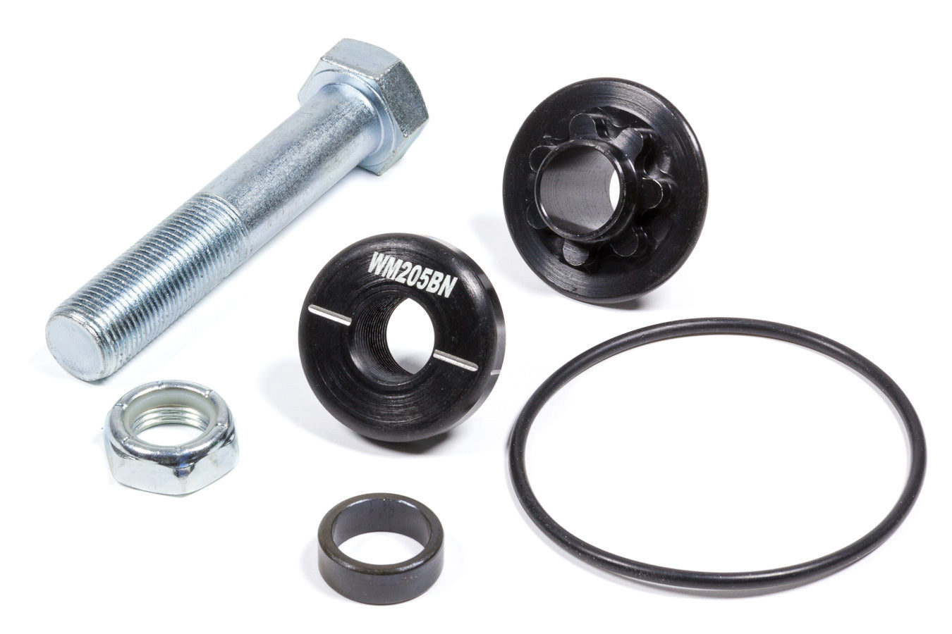 Wehrs Machine WM205BK Panhard Bar Mount Kit with Steel Back Nut and Bolt, Black Finish