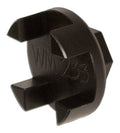 WEHRS MACHINE WM233 Fuel Barrel Socket, 1 Inch Wrench, Aluminum, Black Anodized