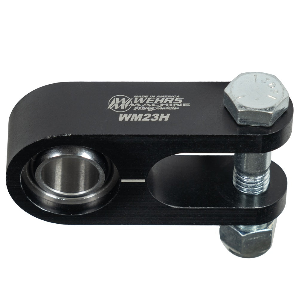 WEHRS MACHINE WM23H Steering Column Bracket with 0.757-inch Diameter Shaft, Aluminum, Black Anodized