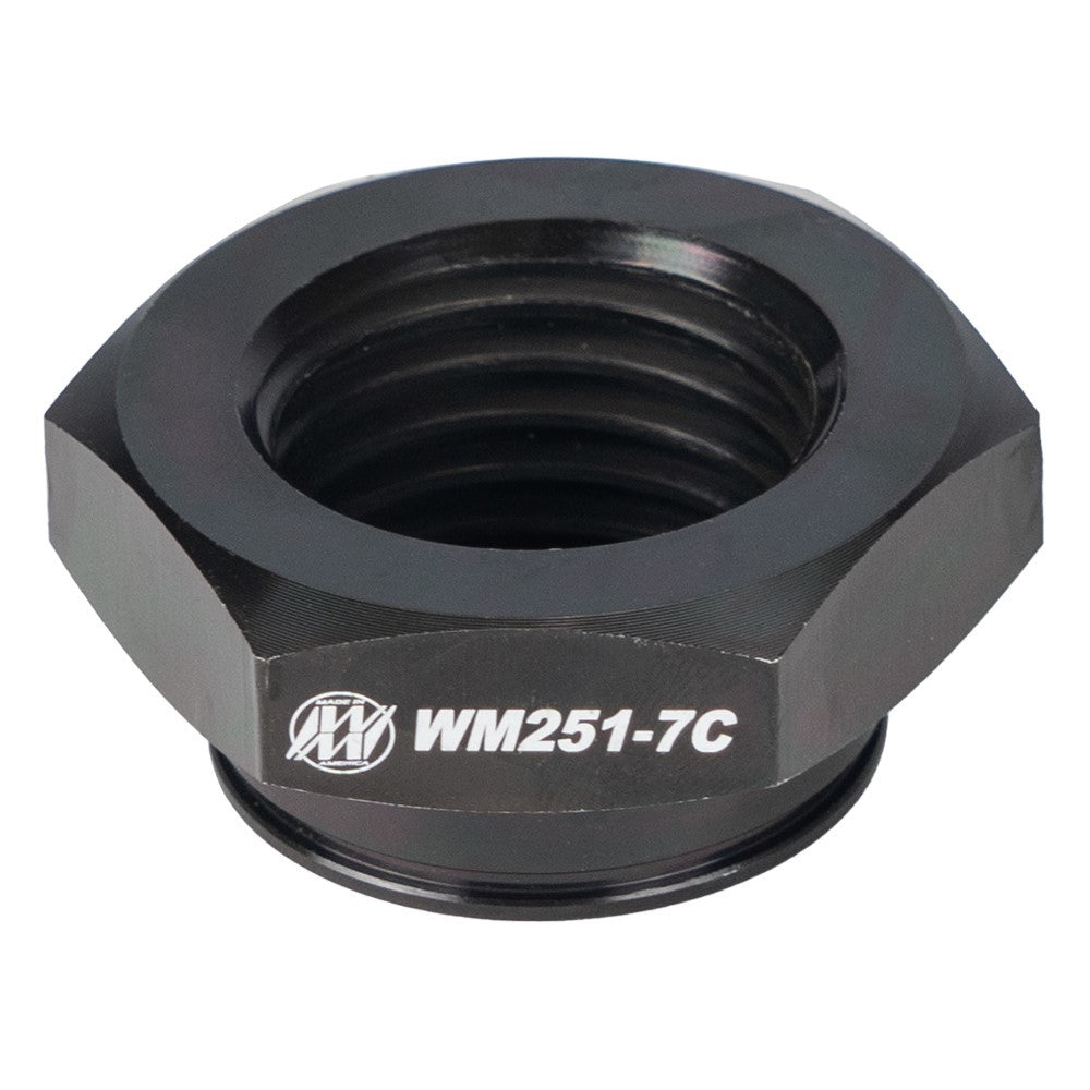 Wehrs Machine WM251-7C Lock Nut with O-Ring for Spring Sliders, Steel, Black Oxide Finish