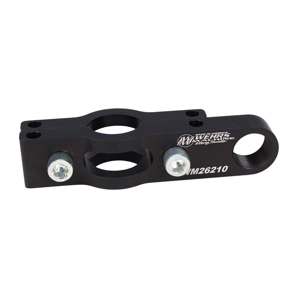WEHRS MACHINE WM26210 Steering Shaft Support Bracket 1 Inch Diameter Aluminum Black Anodized