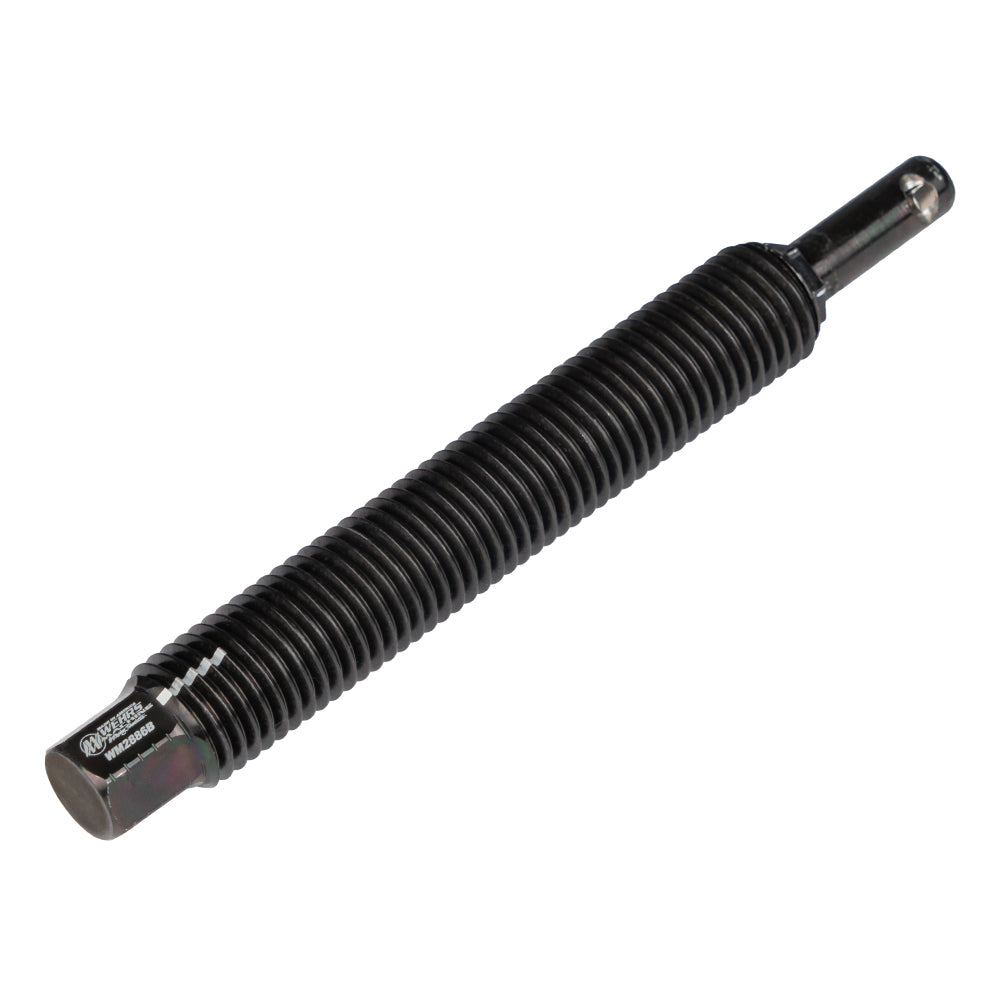 WEHRS MACHINE WM2886B Screw Jack Bolt, 1/8-Inch Thread, 6-Inch Length, Steel with Black Powder Coat Finish, Includes Quick Release Pin