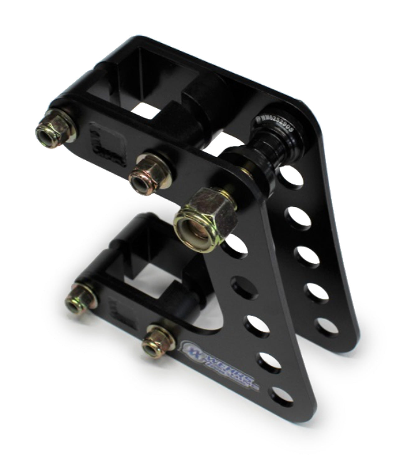 WEHRS MACHINE WM290SS Torque Link Bracket for 1-1/2 Inch Square Tubing, Steel with Black Powder Coat Finish