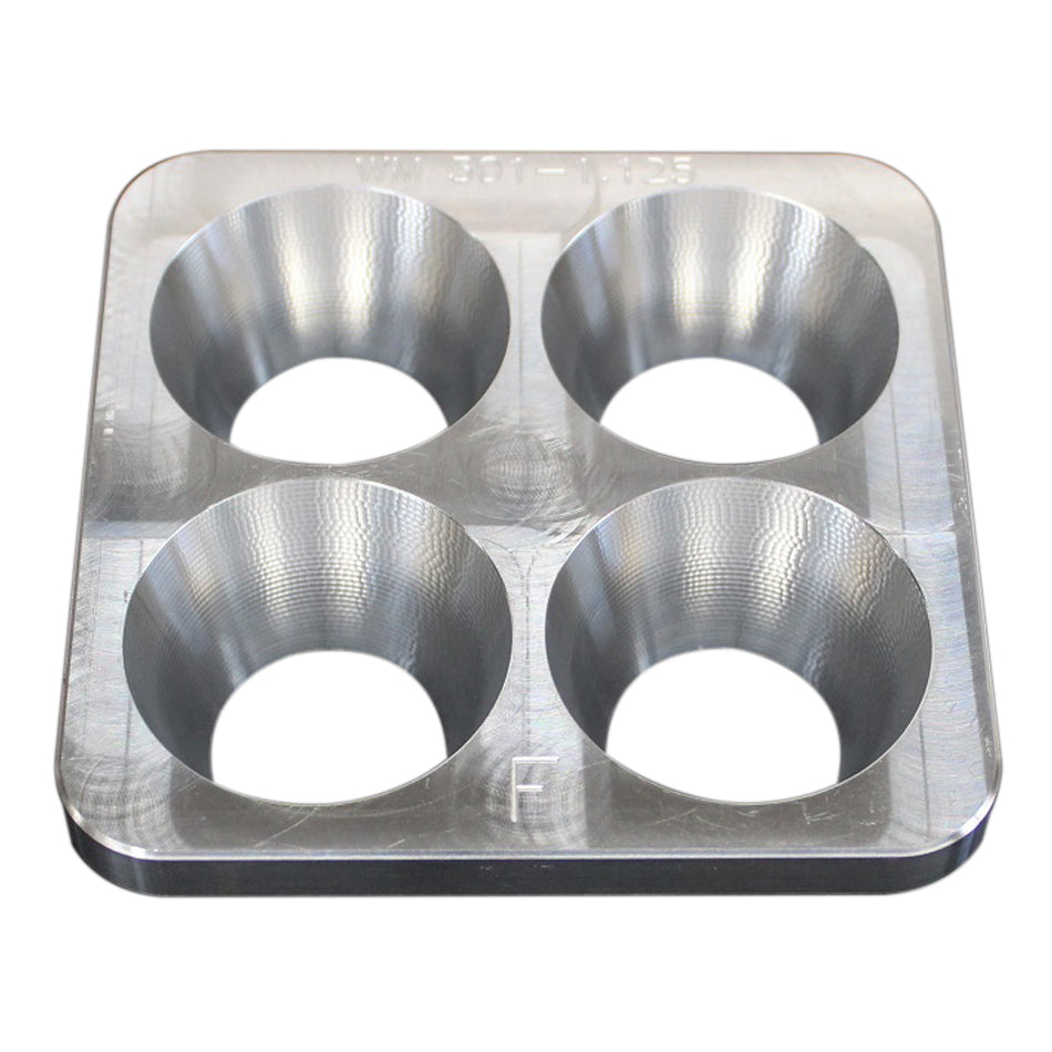 Wehrs Machine WM301-1.125 Restrictor Plate Insert, 1 Inch Thickness, 1.125 Inch Diameter Bore, Aluminum, Natural Finish