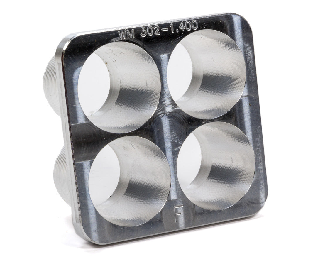 Wehrs Machine WM302-1.400 Restrictor Plate Insert, 2-Inch Tall, 1.400-Inch Diameter Bore, Aluminum, Natural Finish