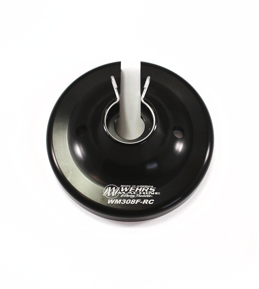 WEHRS Machine WM308F-RC Spring Cup Removable for Fox Coil-Over Kit, Aluminum, Black Anodized