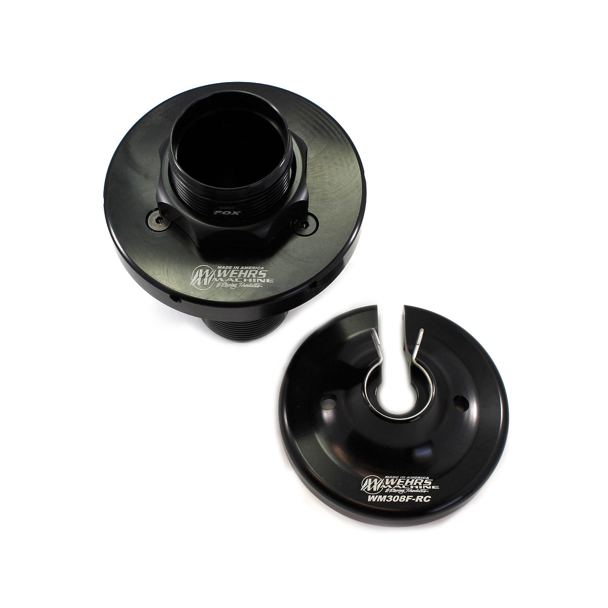 WEHRS MACHINE WM308F Coil-Over Kit for Fox Shocks, 5 Inch Spring Diameter, Black Anodized Aluminum Construction