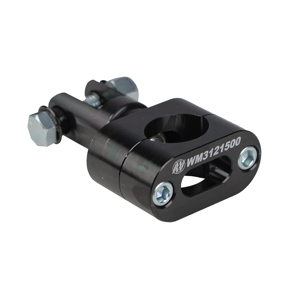 WEHRS Machine WM3121500 Shock Mount Swivel Clamp-On 1-1/2 Inch Bar, Steel, Black Oxide Finish