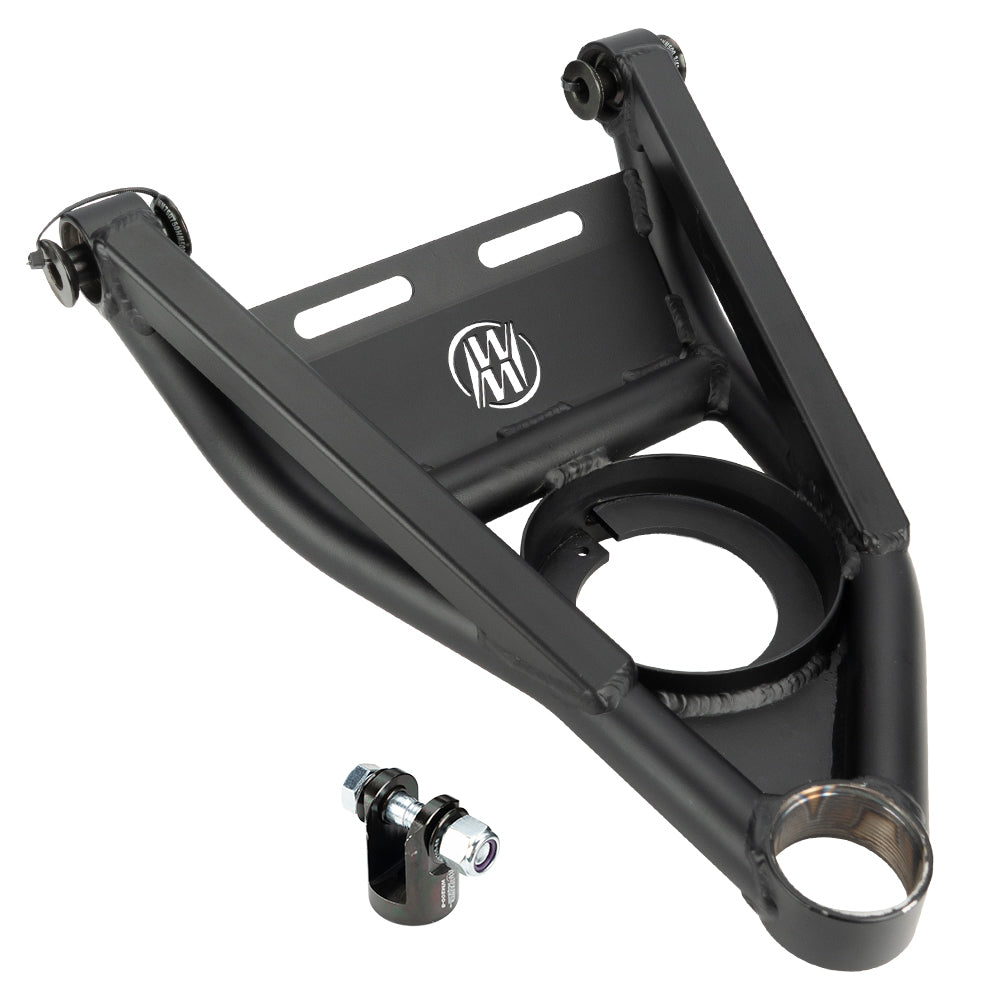 WEHRS Machine WM331LF-B Lower Control Arm for USRA B-Mod Driver Side, Steel, Black Powder Coat