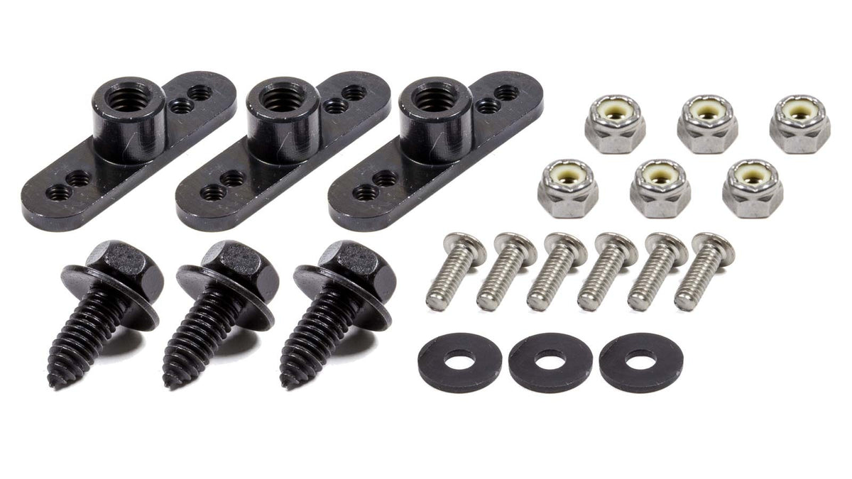 WEHRS MACHINE WM377S-312-3 Mud Cover Installation Kit 5/16-18 Steel Set of 3